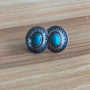 Authentic Sterling Silver Turquoise Earrings